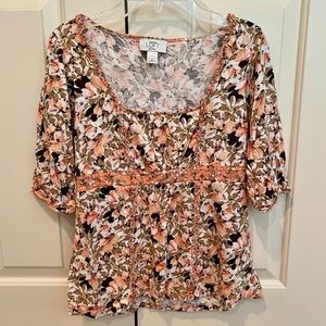 Loft pretty floral shirt